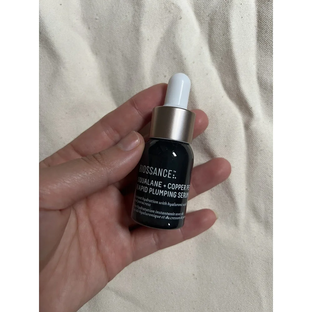 Biossance Squalane + Copper Peptide Rapid Plumping Serum 0.4oz/12ml Nwob